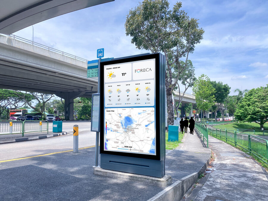 Foreca Display for outdoor media