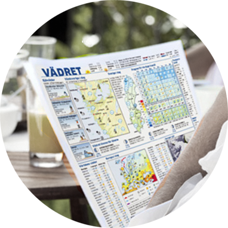 Weather layouts for newspapers